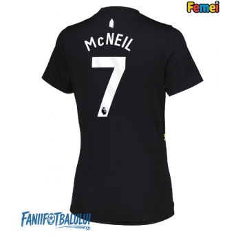 Everton Dwight McNeil #7 Tricou Fotbal Replică 2025-26 Femei Treilea